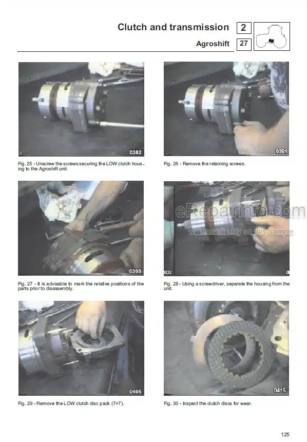 Photo 6 - Same Dorado 70 75 90 100 Series S V Workshop Manual Tractor