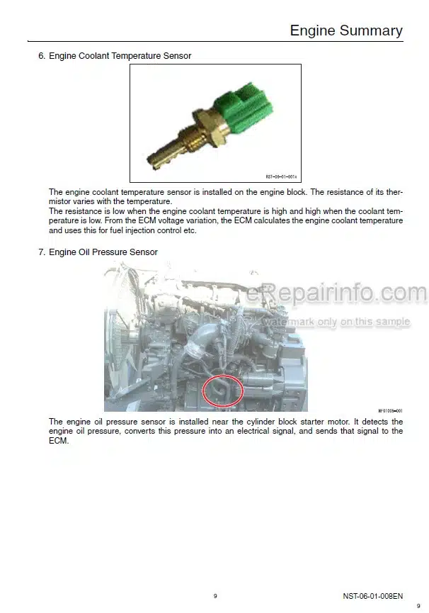 Photo 8 - Sumitomo SH125X-3 SH135X-3 Repair Manual Hydraulic Excavator