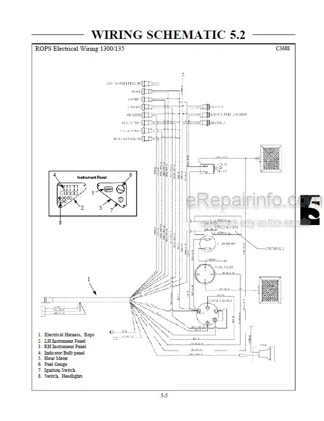 Photo 5 - Thomas 135 137 153 1300 Protough Repair Manual Skid Steer Loader 49702