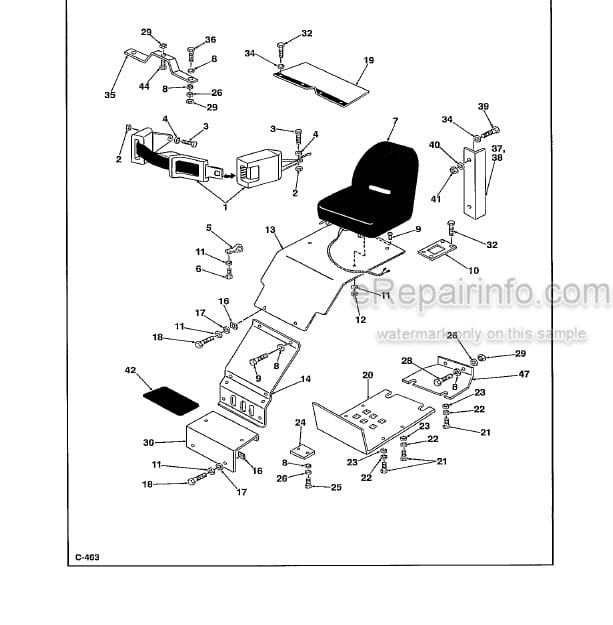 Photo 12 - Thomas 173 HLS II Parts Manual Skid Steer Loader 042425