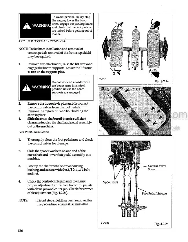 Photo 7 - Thomas 173 HL S II Series Repair Manual Skid Steer Loader 043225