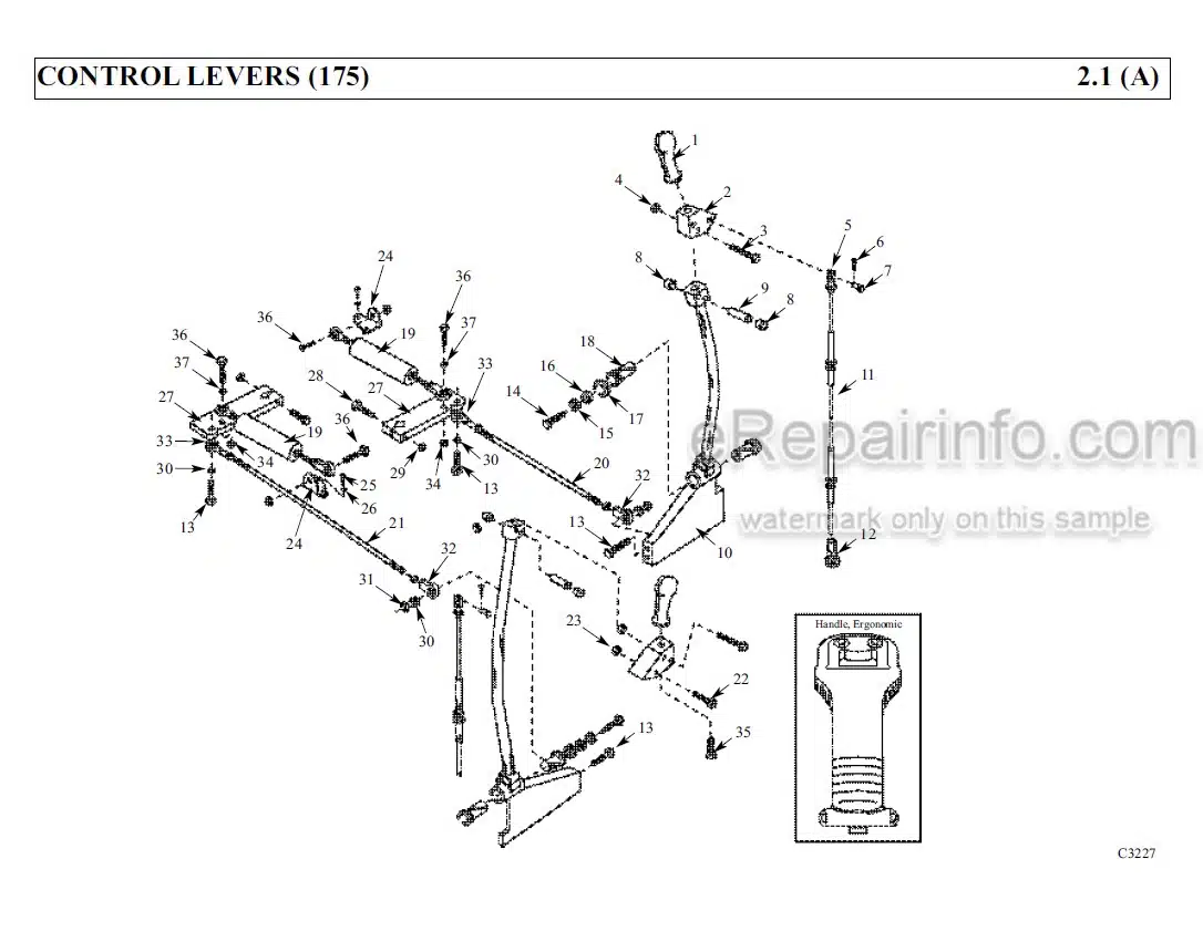 Photo 9 - Thomas 175 Protough 1700 Parts Manual Skid Steer Loader 048178SP