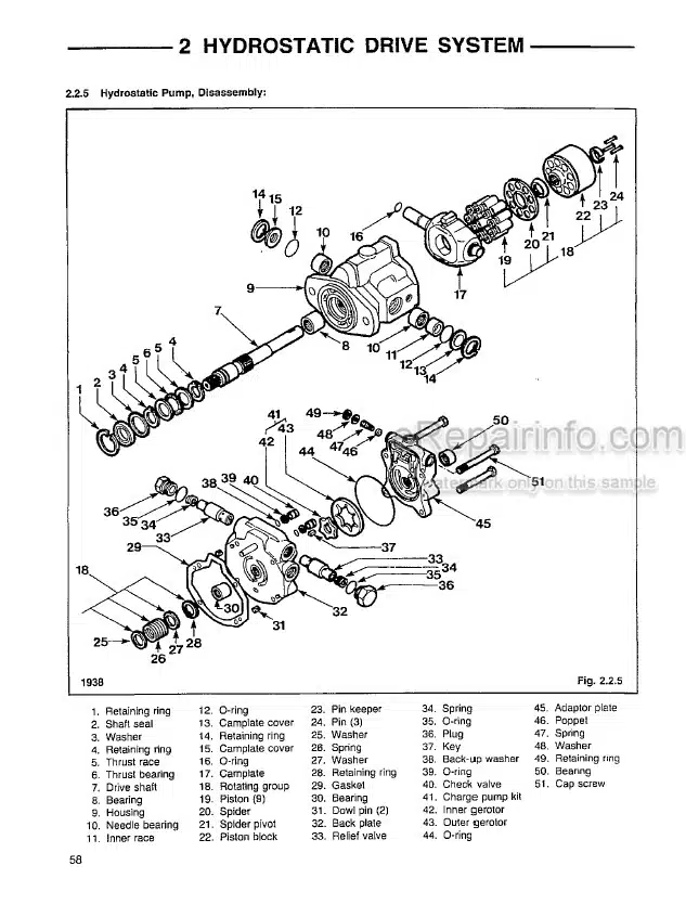 Photo 5 - Thomas 183HD 233HD Repair Manual Skid Steer Loader 033361