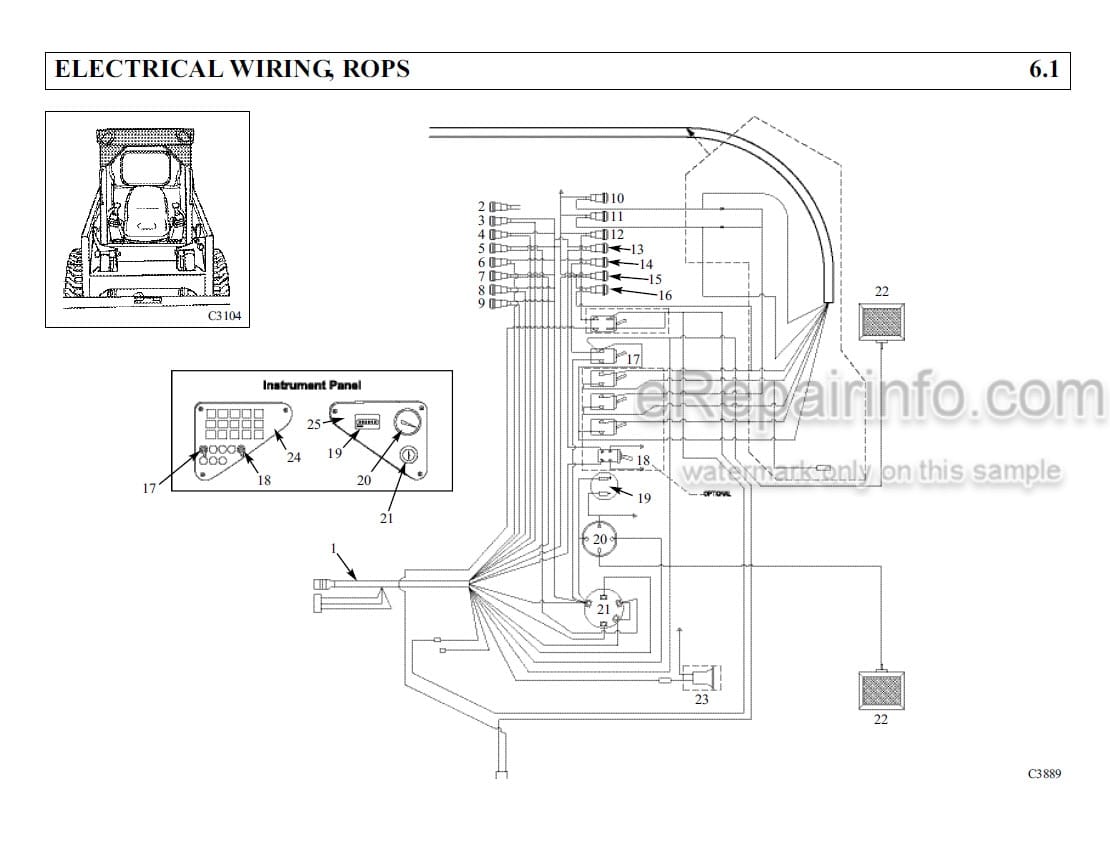 Photo 5 - Thomas 250 255 Parts Manual Skid Steer Loader 049483SP