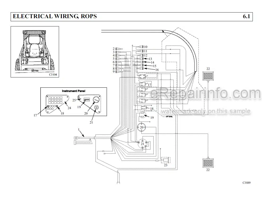 Photo 5 - Thomas 250 255 Parts Manual Skid Steer Loader 049483SP