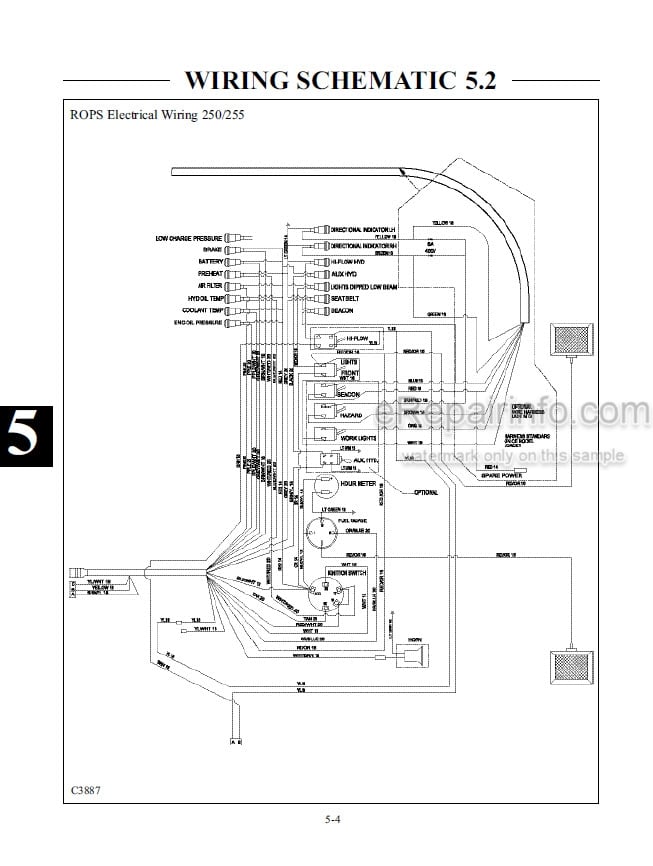 Photo 5 - Thomas 250 255 Repair Manual Skid Steer Loader 49903