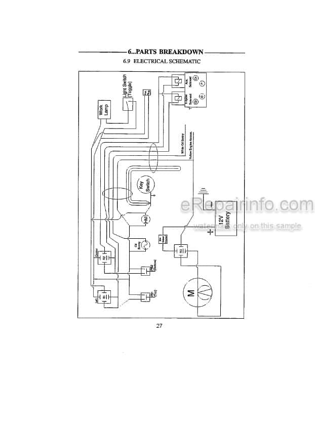 Photo 4 - Thomas 25G 25GT Owners Operators And Parts Manual Mini Skid Steer Loader 048343SP
