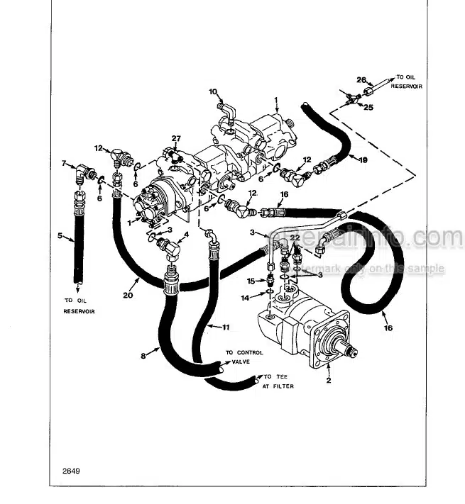 Photo 8 - Thomas 35DT Owners Operators And Parts manual Mini Skid Steer Loader 52597