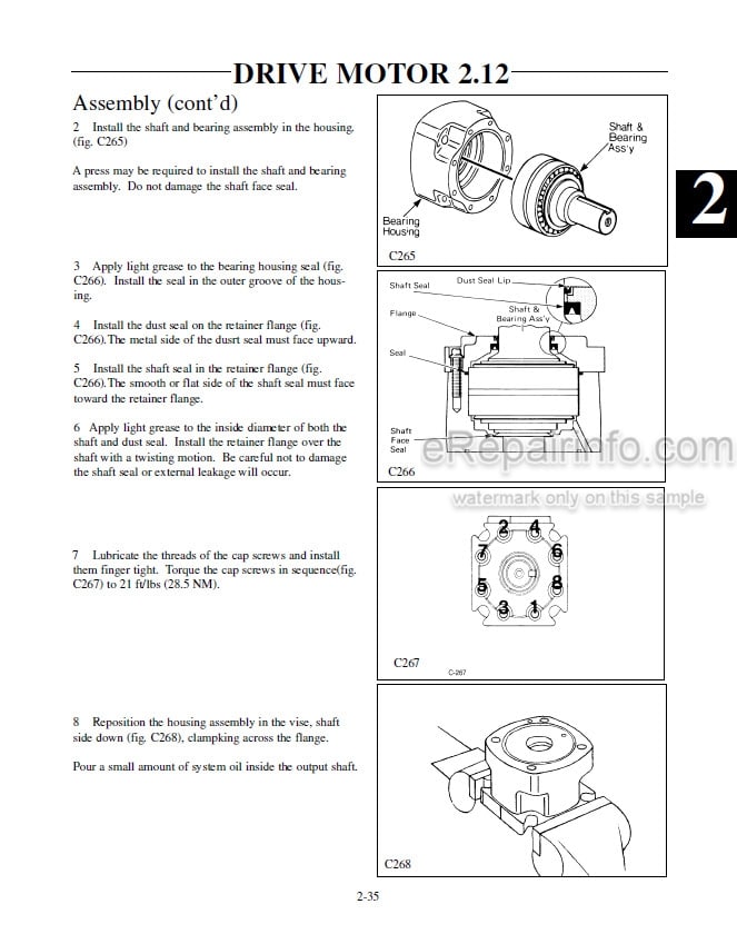Photo 5 - Thomas 85 Repair Manual Skid Steer Loader 533221