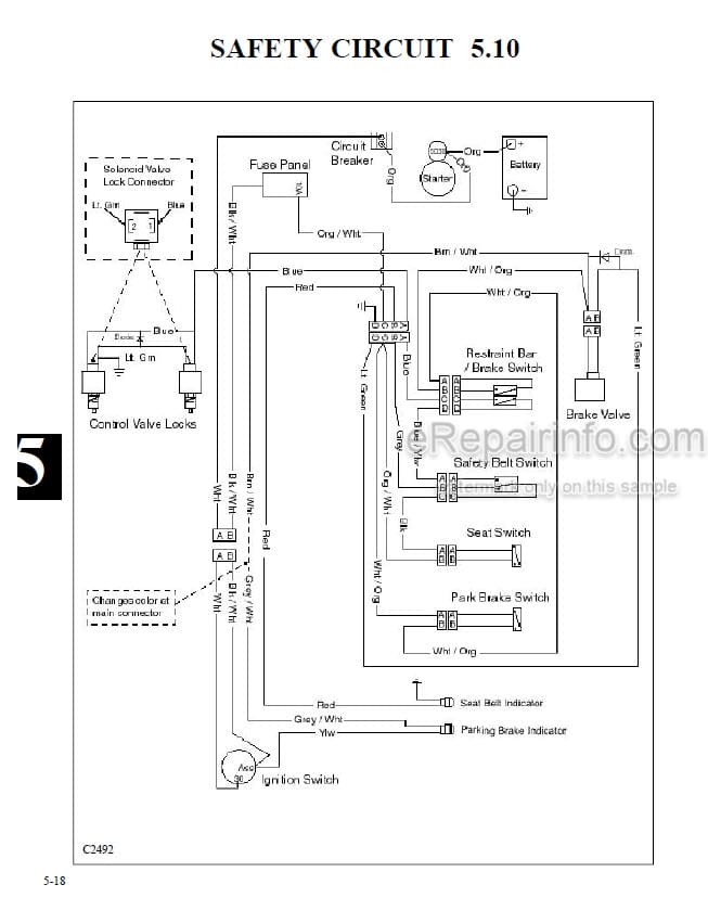 Photo 6 - Thomas 95 105 115 Repair Manual Skid Steer Loader 46847