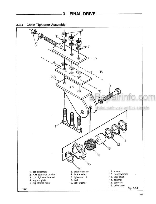 Photo 6 - Thomas T103 T133 Repair Manual Skid Steer Loader 30232