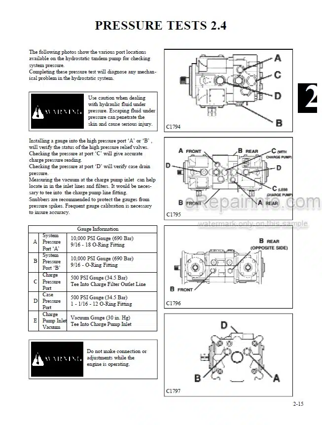 Photo 3 - Thomas T225 T243HDS T245HDS T245HDK Protough 2200 Repair Manual Skid Steer Loader 46563