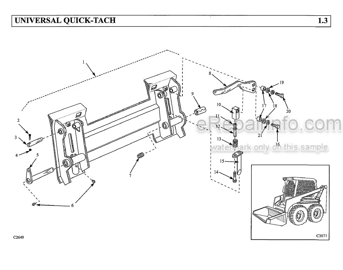 Photo 12 - Thomas T245HDK Parts Manual Skid Steer Loader 046926