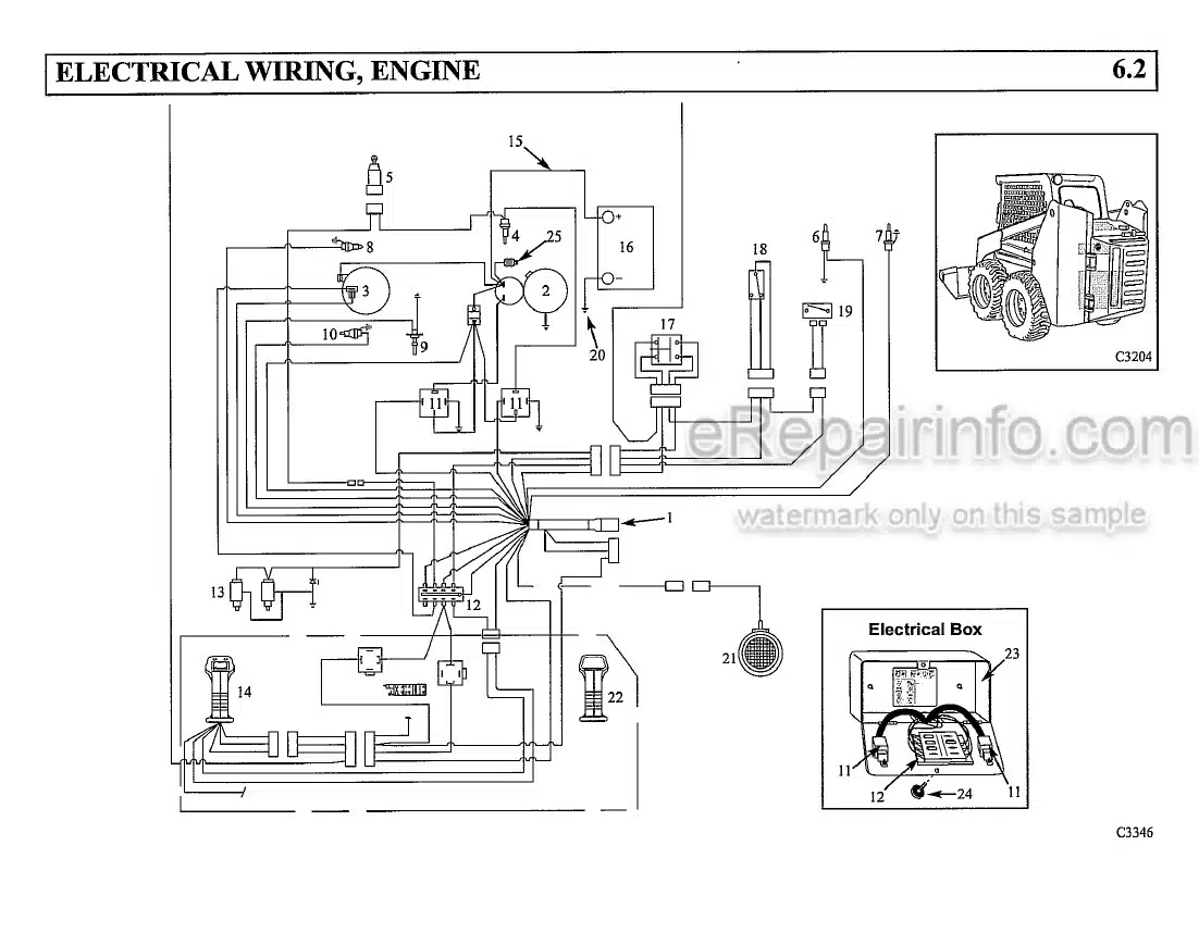 Photo 5 - Thomas T245HDK Parts Manual Skid Steer Loader 048424