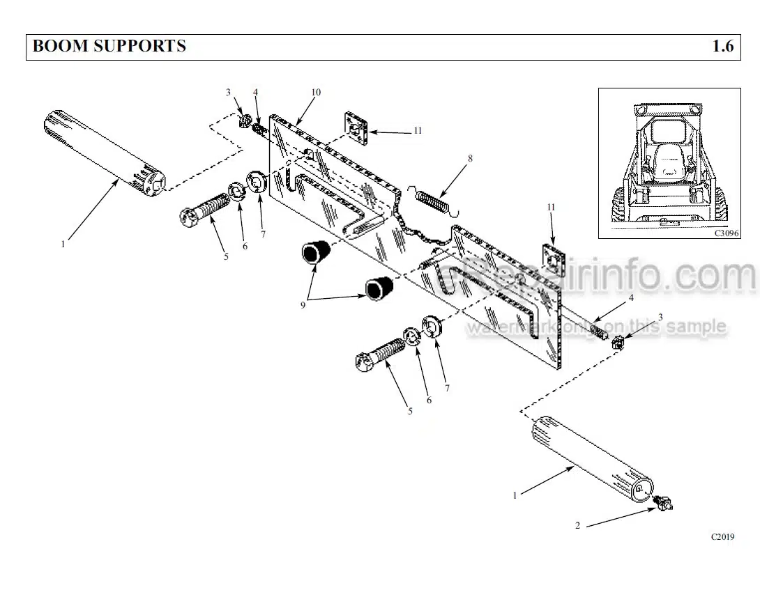 Photo 10 - Thomas T320 Parts Manual Skid Steer Loader 052321SP