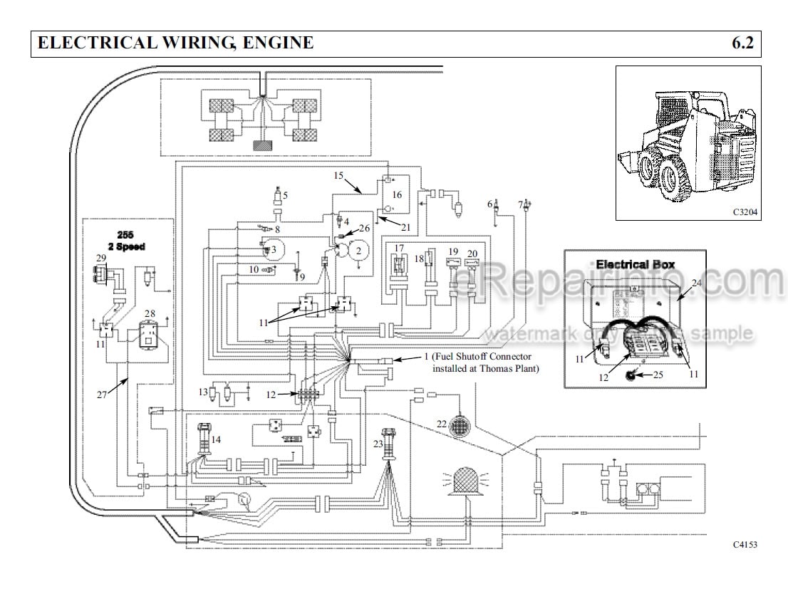 Photo 5 - Thomas T320 Parts Manual Skid Steer Loader 052321SP