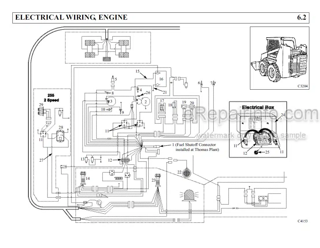 Photo 5 - Thomas T320 Parts Manual Skid Steer Loader 052321SP