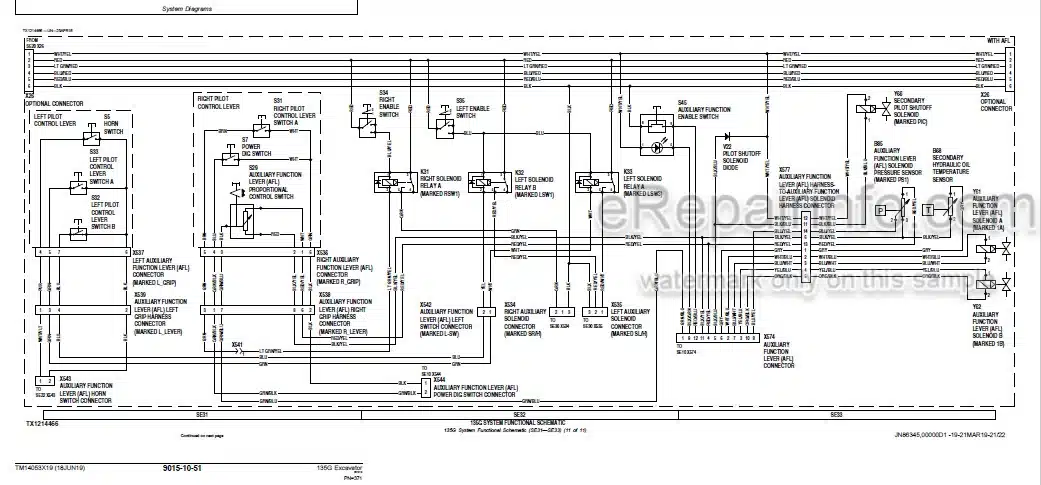 Photo 3 - John Deere 135G Operation And Test Manual Excavator TM14053X19