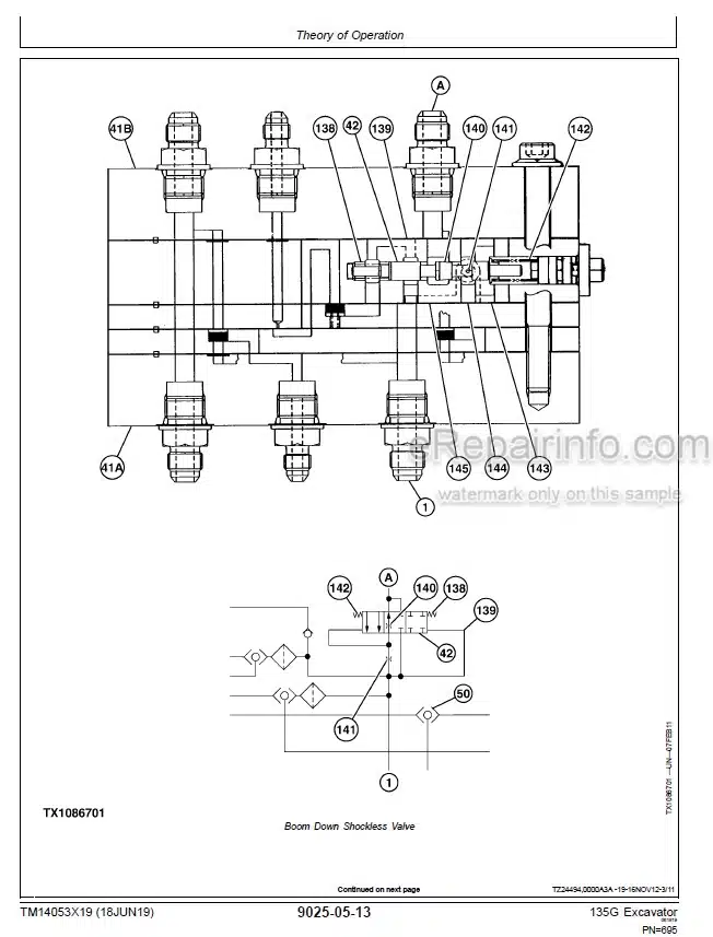Photo 6 - John Deere 135G Operation And Test Manual Excavator TM14053X19