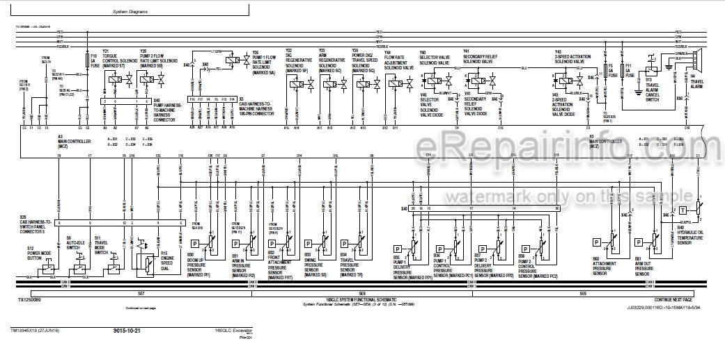 Photo 3 - John Deere 160GLC Operation And Test Manual Excavator TM13345X19