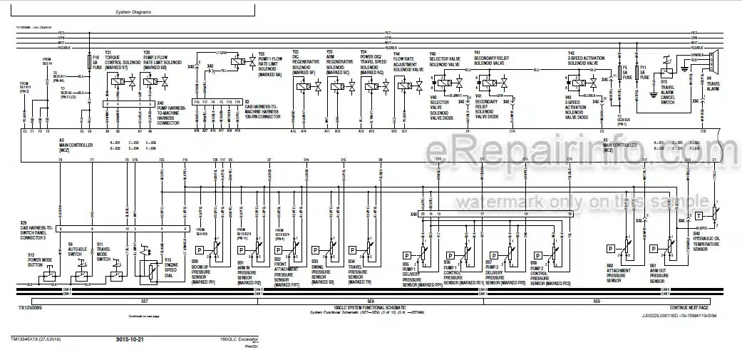 Photo 3 - John Deere 160GLC Operation And Test Manual Excavator TM13345X19