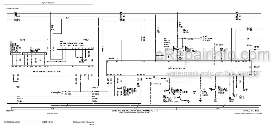 Photo 3 - John Deere 200D 200DLC Operation And Test Manual Excavator TM10076