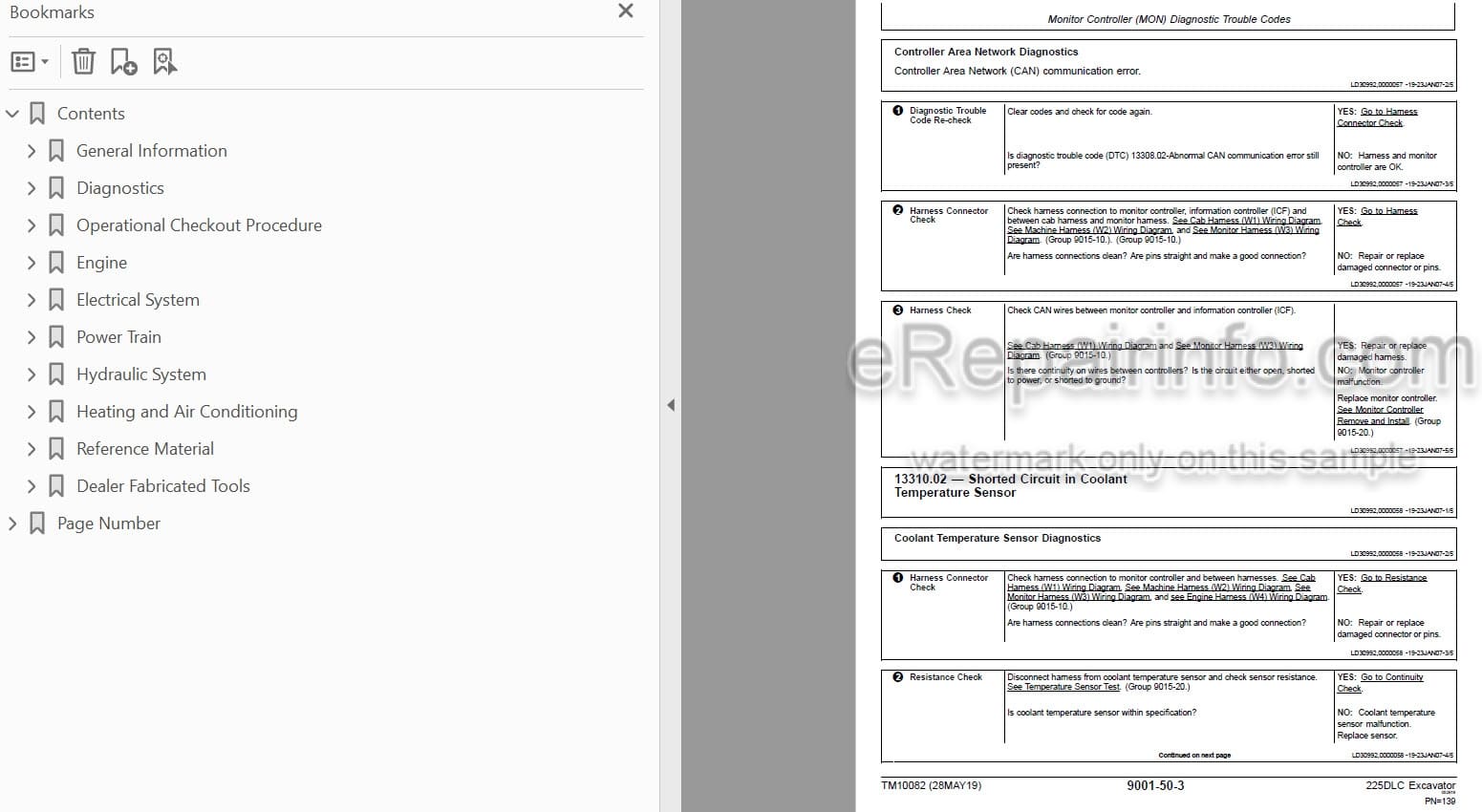 Photo 4 - John Deere 225DLC Operation And Test Manual Excavator TM10082