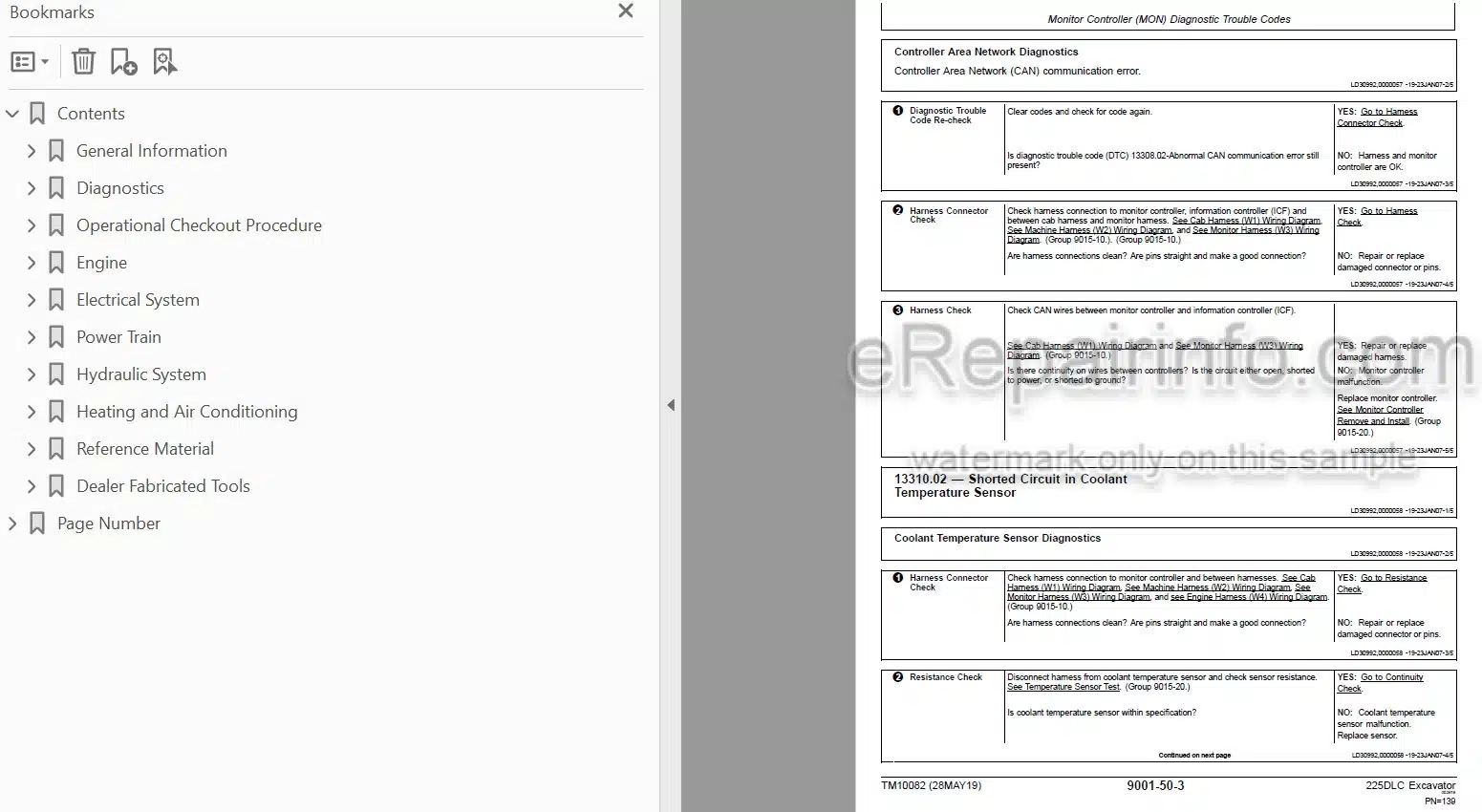 Photo 4 - John Deere 225DLC Operation And Test Manual Excavator TM10082