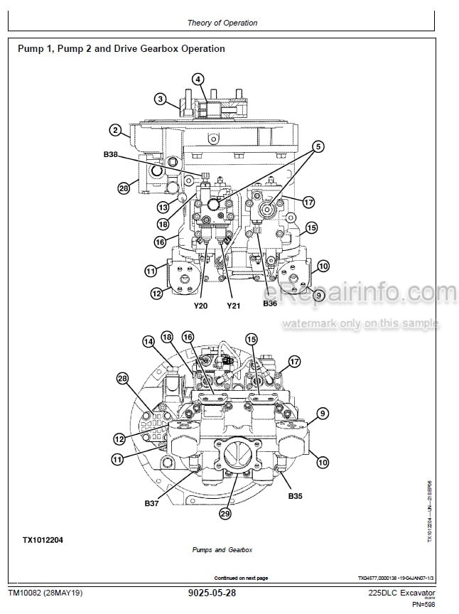 Photo 6 - John Deere 225DLC Operation And Test Manual Excavator TM10082