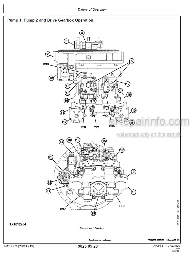 Photo 6 - John Deere 225DLC Operation And Test Manual Excavator TM10082