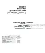 Photo 5 - John Deere 250G Operation and Test Manual Excavator TM13208X19