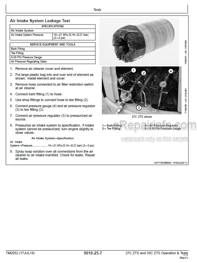 Photo 8 - John Deere 5425  5625 5725 5725HC 5425HC 5625HC 5425N 5725N Diagnosis And Tests Manual Tractor TM6033