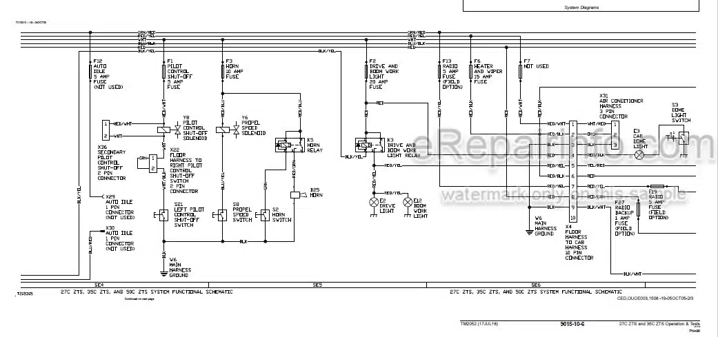 Photo 6 - John Deere 27C ZTS 35C ZTS Operation And Test Manual Excavator TM2052