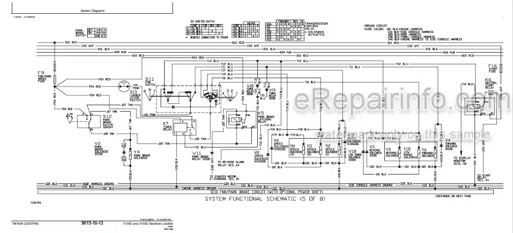 Photo 3 - John Deere 310SE 315SE Operation and Test Technical Manual Backhoe Loader TM1608