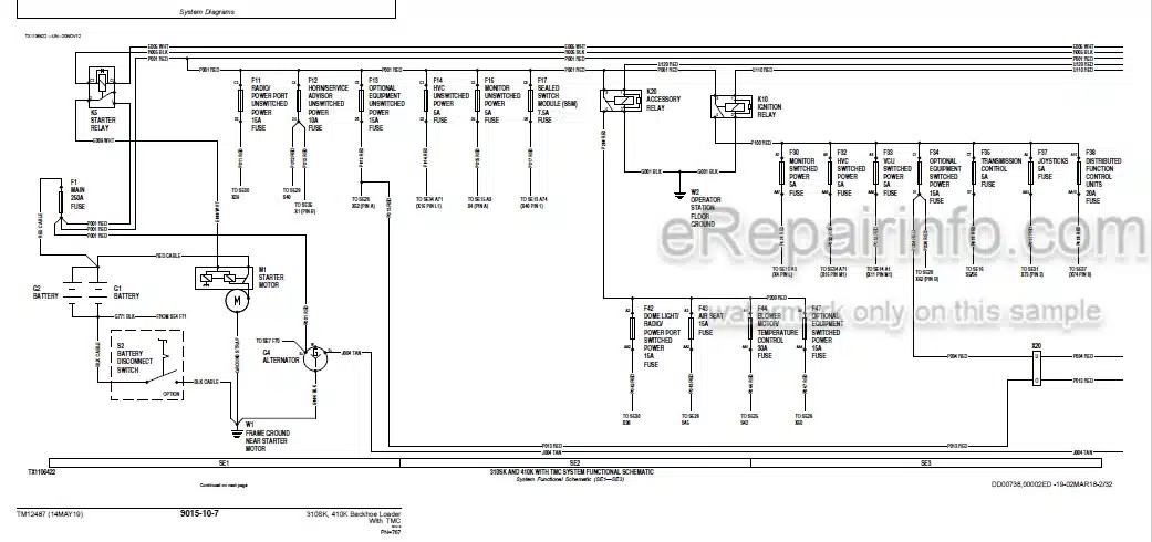 Photo 3 - John Deere 310SK 410SK Operation And Test Manual Backhoe Loader TM12487