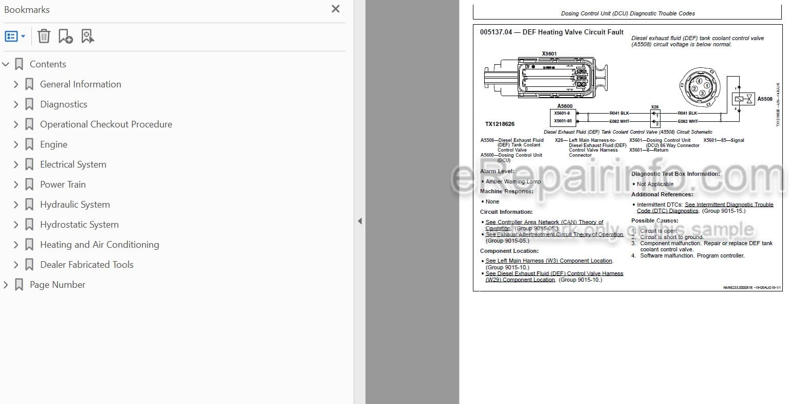 Photo 4 - John Deere 330G 332G Operation And Test Manual Skid Steer Loader TM14061X19