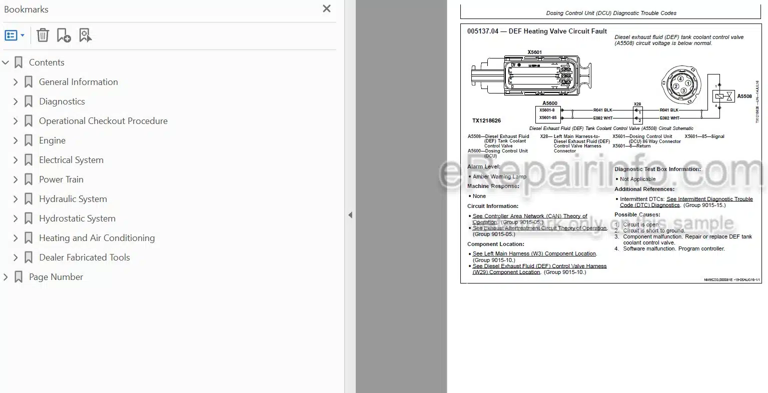 Photo 4 - John Deere 330G 332G Operation And Test Manual Skid Steer Loader TM14061X19