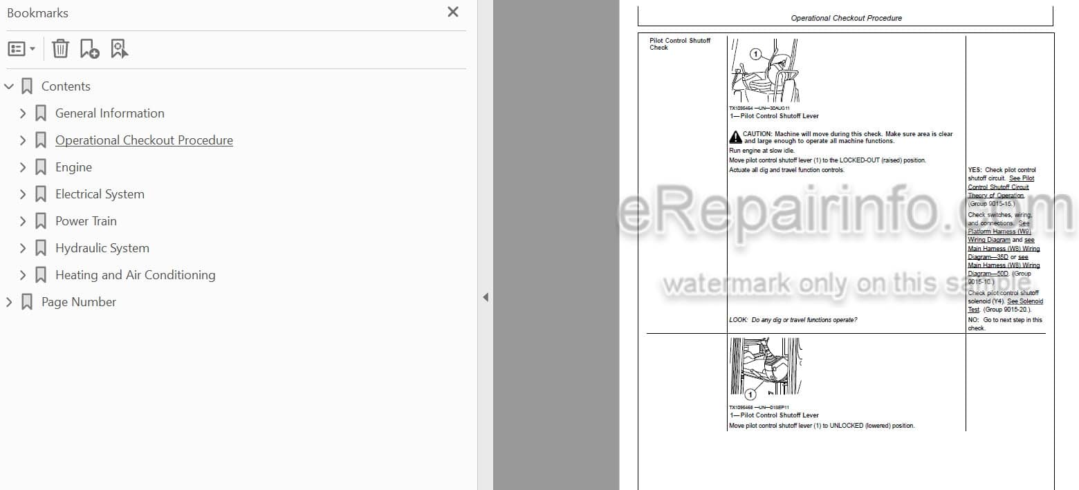 Photo 5 - John Deere 35D 50D Operation And Test Manual Excavator TM2263