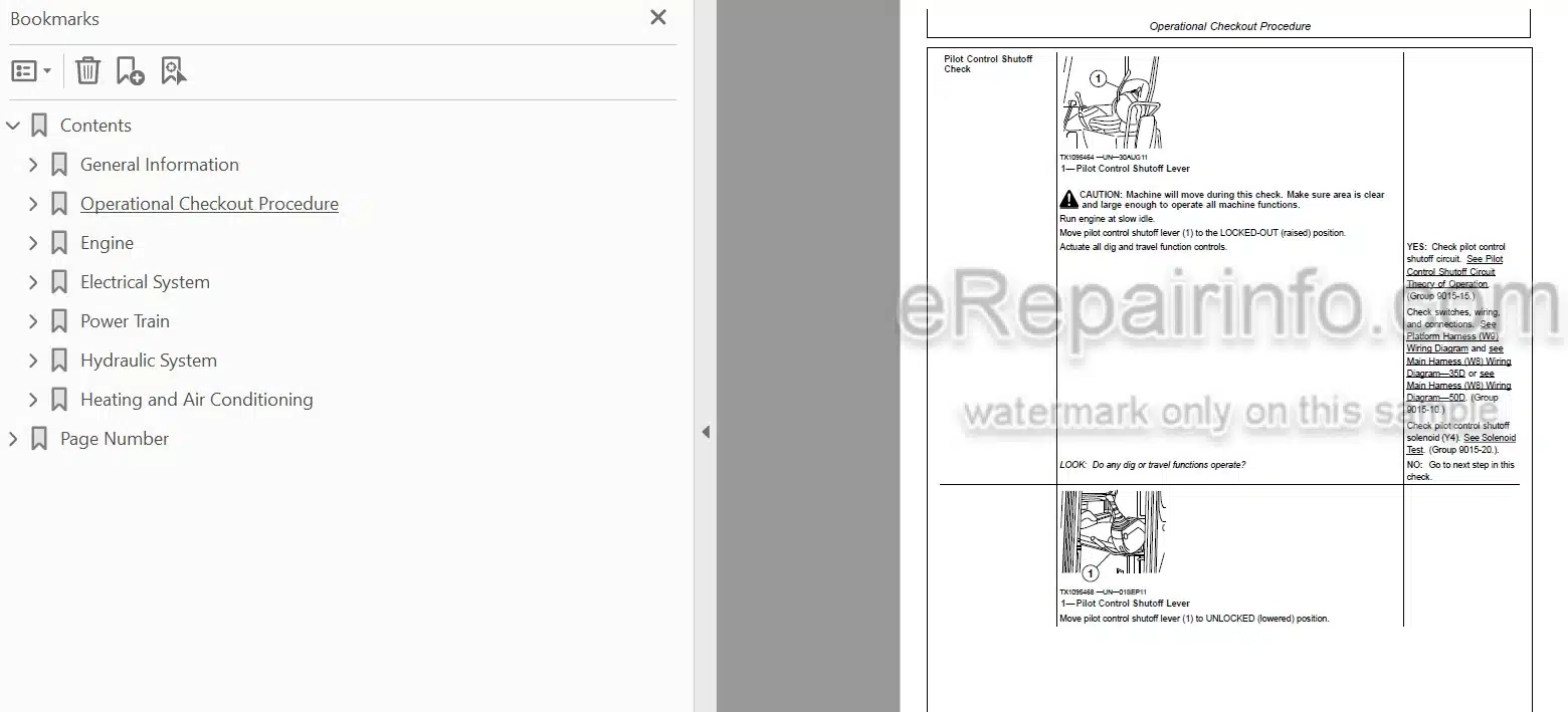Photo 5 - John Deere 35D 50D Operation And Test Manual Excavator TM2263