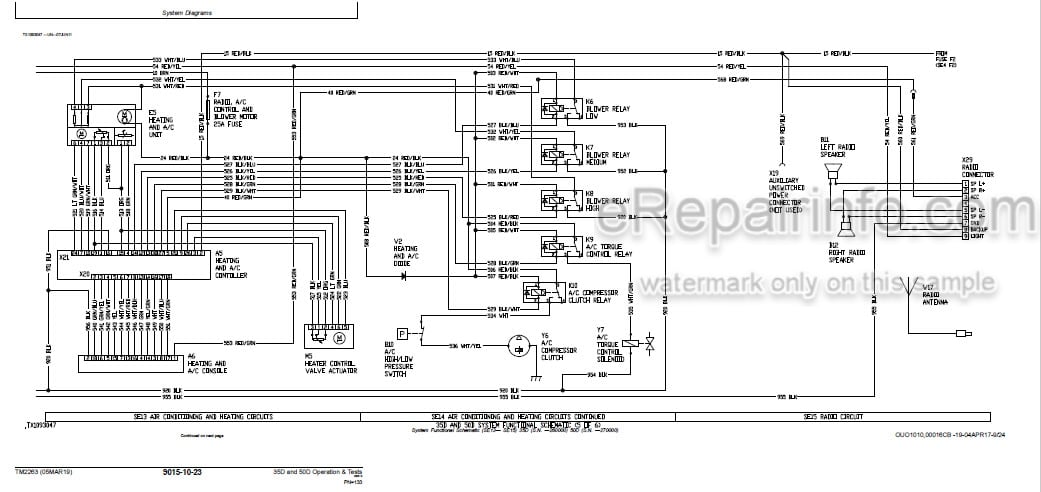 Photo 6 - John Deere 35D 50D Operation And Test Manual Excavator TM2263