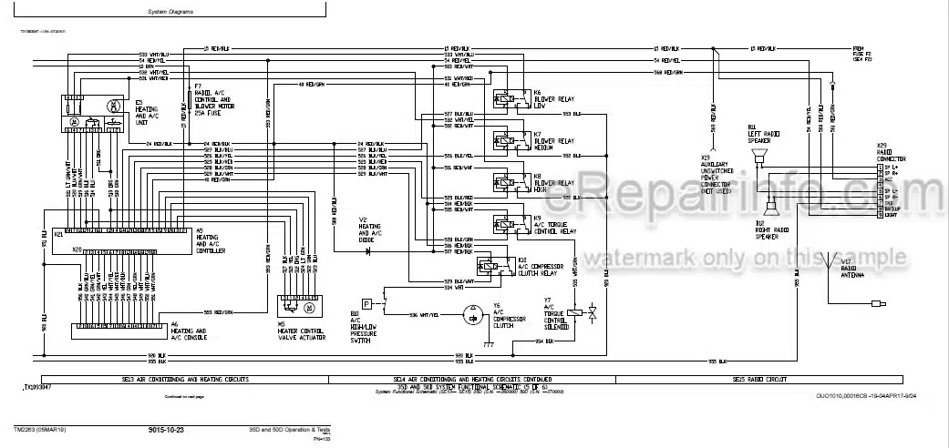 Photo 6 - John Deere 35D 50D Operation And Test Manual Excavator TM2263
