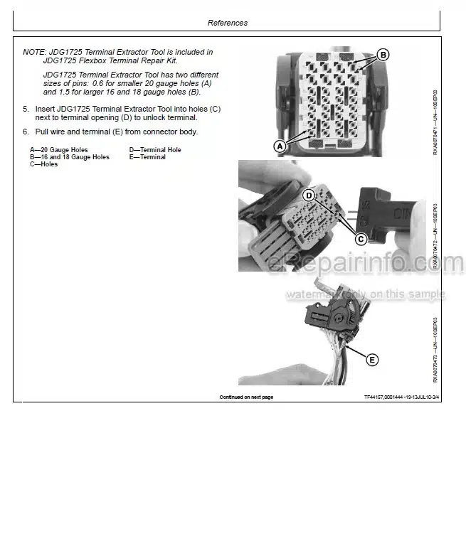 Photo 7 - John Deere 544E 544E LL 544E TC 624E 644E Operation And Test Manual Loader TM1413