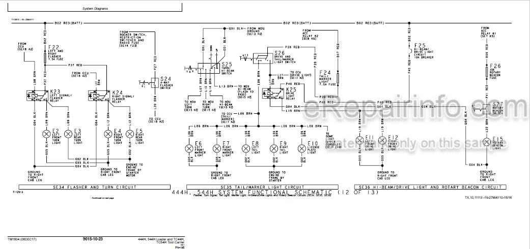 Photo 6 - John Deere 444H 544H TC44H TC54H Operation And Test Manual Loader And Tool Carrier TM1604