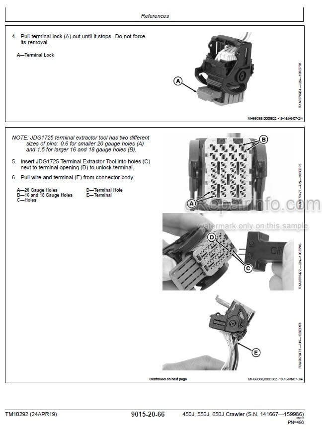 Photo 8 - John Deere 330G 332G Operation And Test Manual Skid Steer Loader TM14061X19