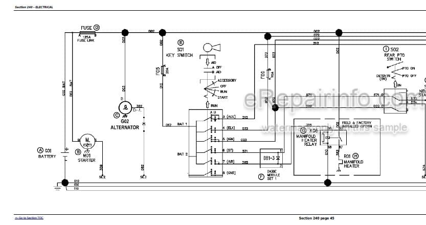 Photo 5 - John Deere 5425  5625 5725 5725HC 5425HC 5625HC 5425N 5725N Diagnosis And Tests Manual Tractor TM6033