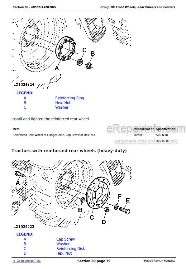 Photo 6 - John Deere 6830 6930 Premium Repair Manual Tractor TM8024