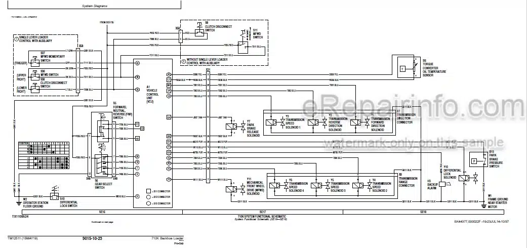 Photo 3 - John Deere 710K Operation And Test Manual Backhoe Loader TM12511