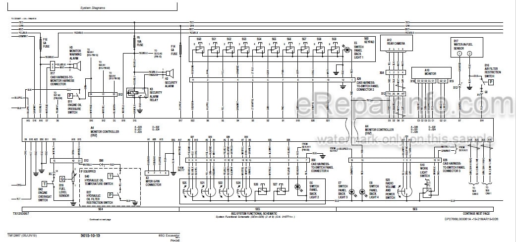 Photo 6 - John Deere 85G Operation And Test Manual Excavator TM12867