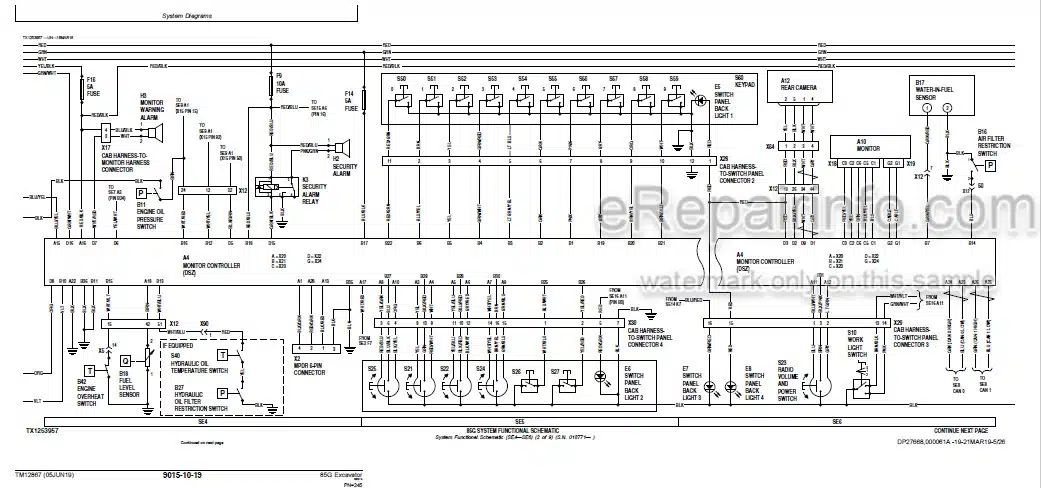 Photo 6 - John Deere 85G Operation And Test Manual Excavator TM12867
