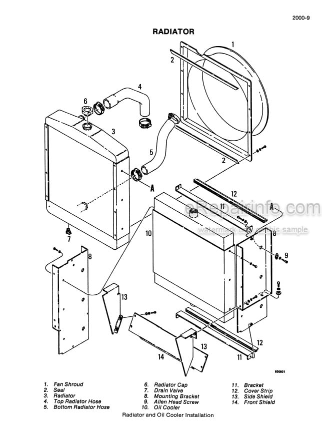 Photo 3 - Case 1085B 1086B Cruz Air Service Manual Wheel Excavator 8-44630